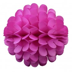 Бумажный шар цветок 30см (малиновый 0009)